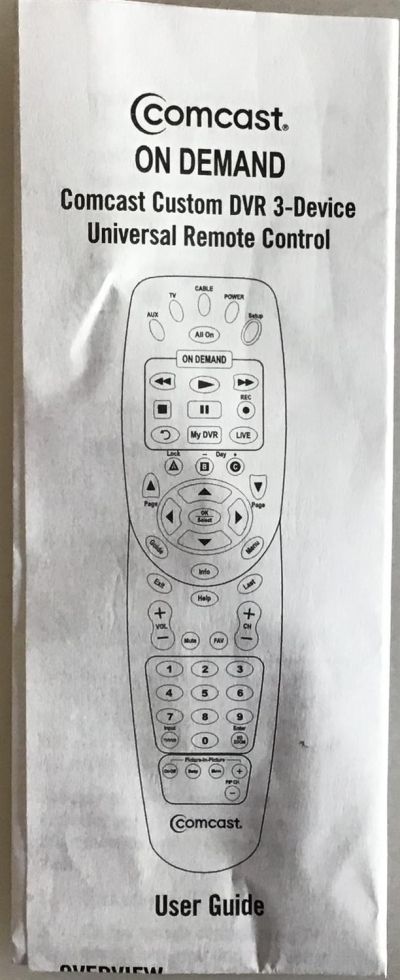 CONTROL REMOTO NUEVO  UNIVERSAL AUX TV CABLE  COMCAST / ON DEMAND   My DVR / 1067BC3-0001-R / C073102 - Imagen 3